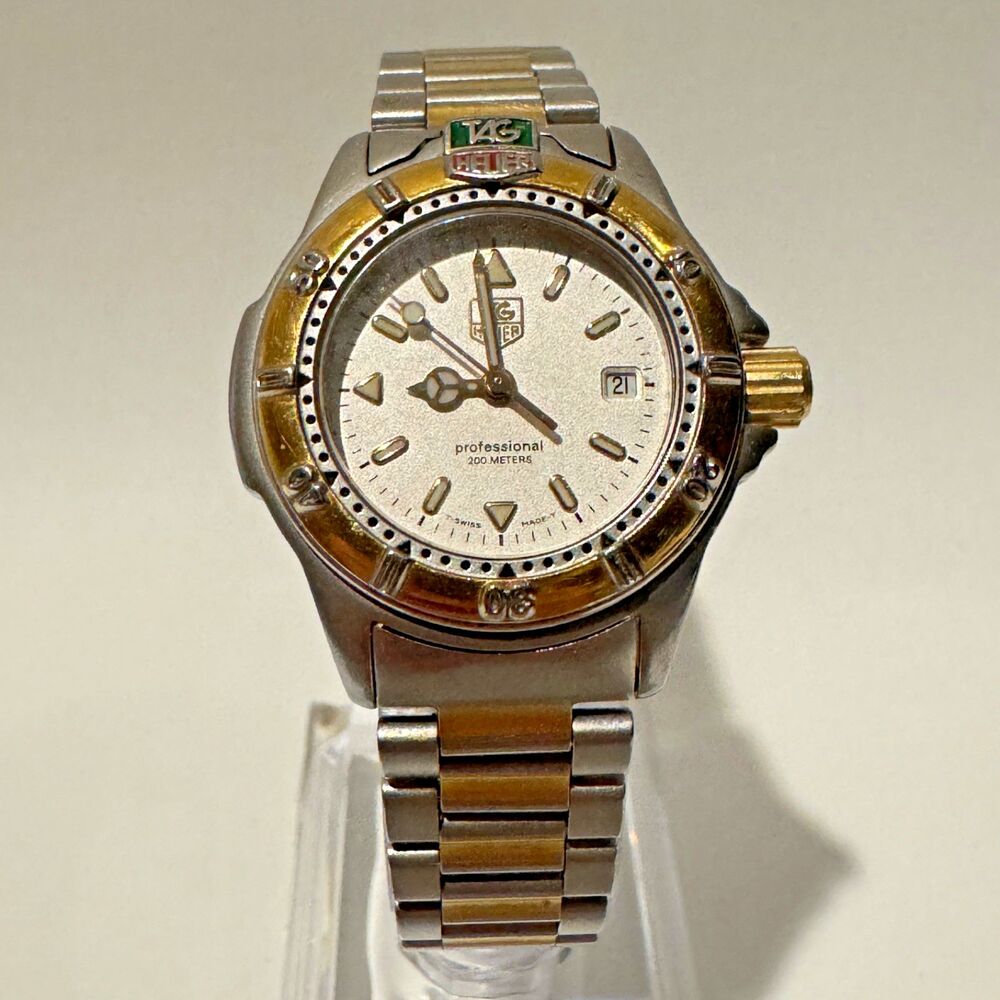 TAG Heuer 4000 Series Ladies 28mm Bi-Metal Watch Ref WF1420-0  SJHI8 6" Band